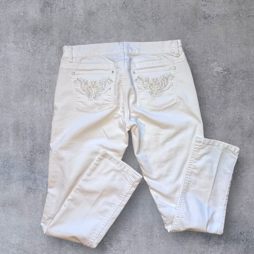 White Embellished Women's Jeans